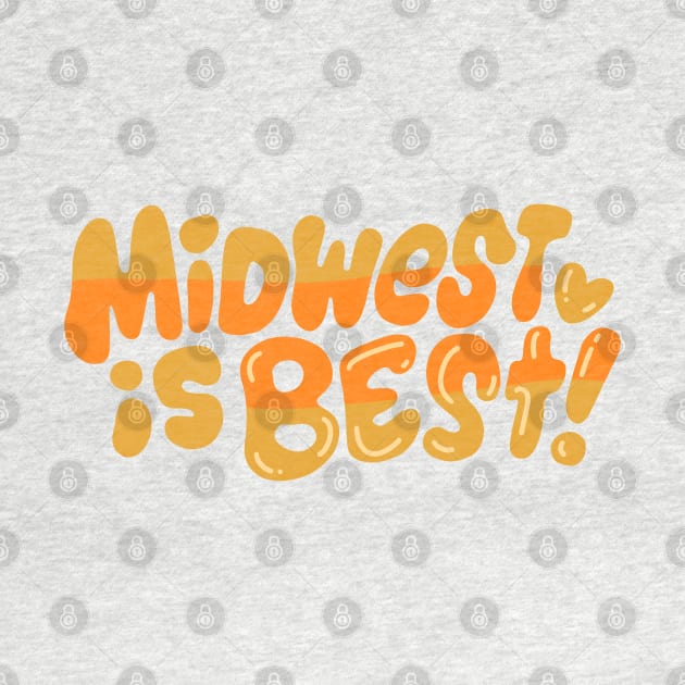 Midwest is Best! (yellow!) by Jillian Kaye Art